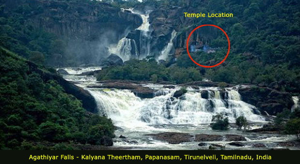 Sri Agathiyar Lopamudra Temple, Kalyana Theertham, Agathiyar Falls, Tirunelveli, Tamilnadu, India